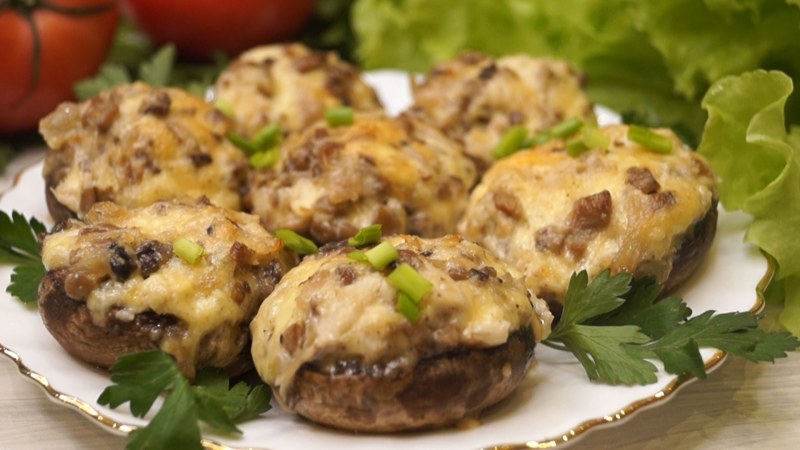 Блюда с шампиньонами