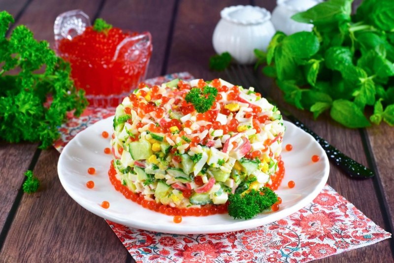 Фунчоза с крабовым мясом