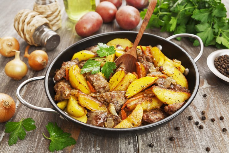 Картофель Айдахо с розмарином