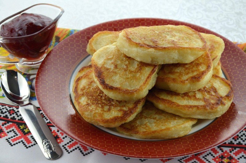Оладушки на дрожжах
