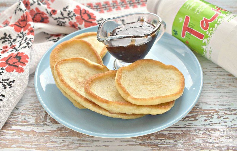 Яблочные оладьи на кефире