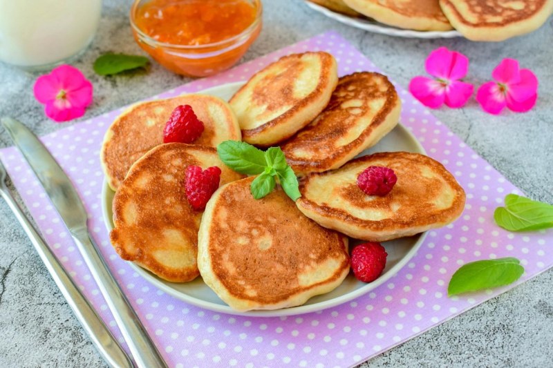 Оладьи на кефире очень вкусные