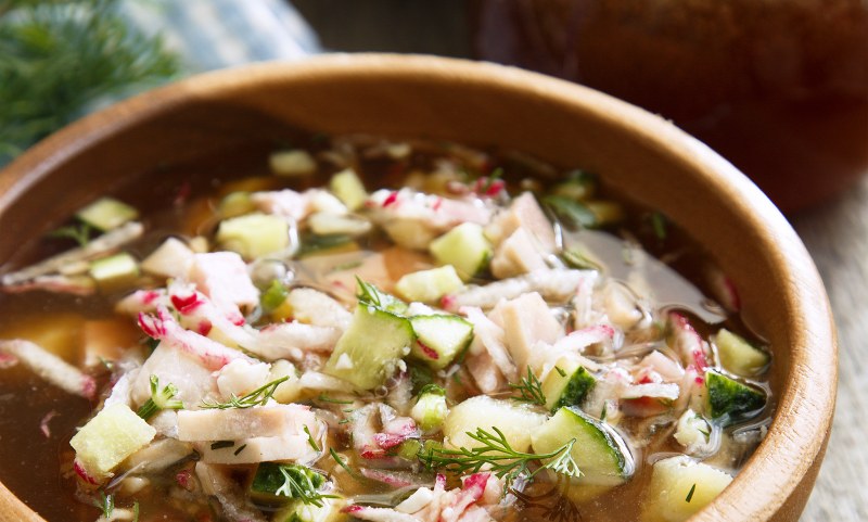 Окрошка на мацони