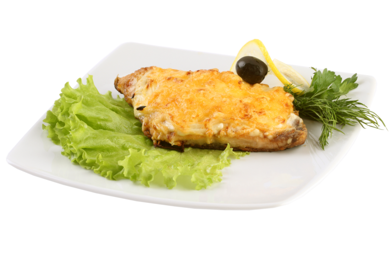 Филе с ананасами и сыром