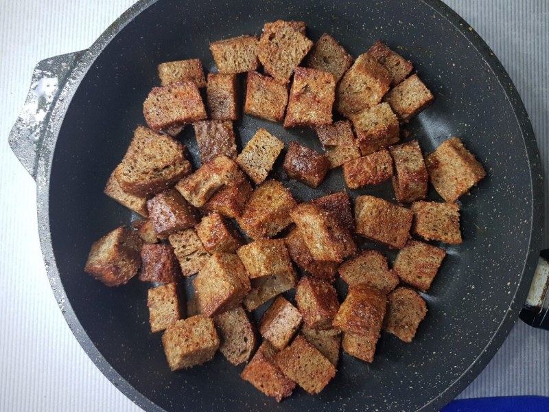 Гренки в сахаре