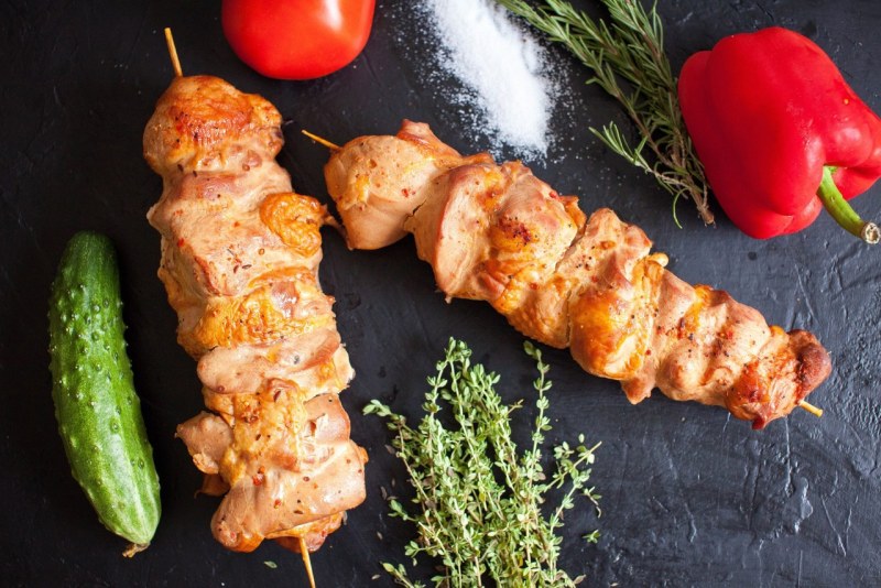Шашлык из куриного филе