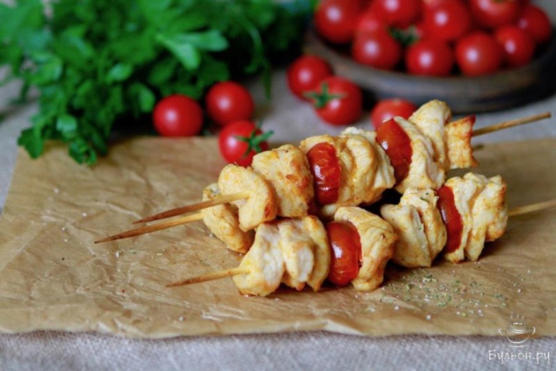 Шашлык куриный в маринаде