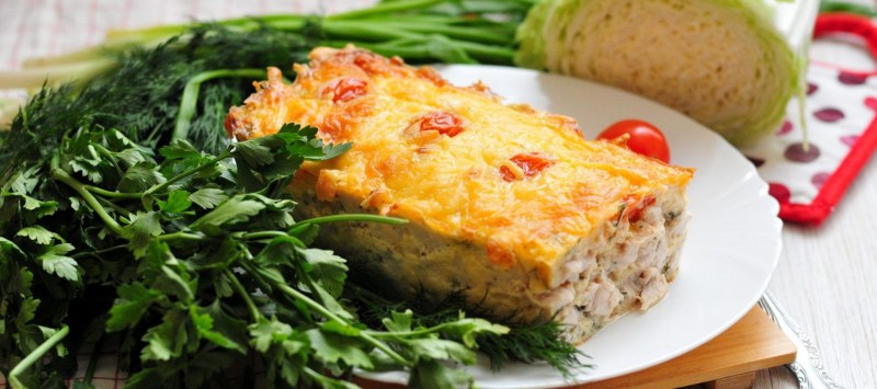 Запеканка из куриного фарша