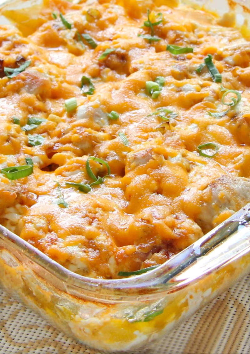 Картофельная запеканка с курицей и помидорами