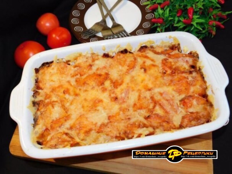 Запеканка картофельная с курицей