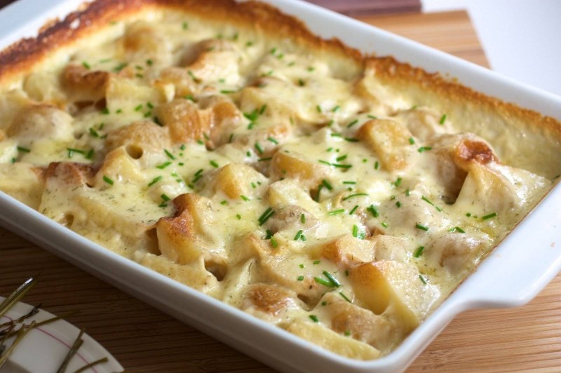 Запеканка картофельная с курицей