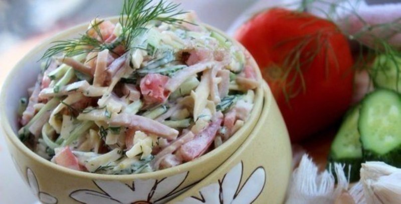 Пекинская капуста с ветчиной