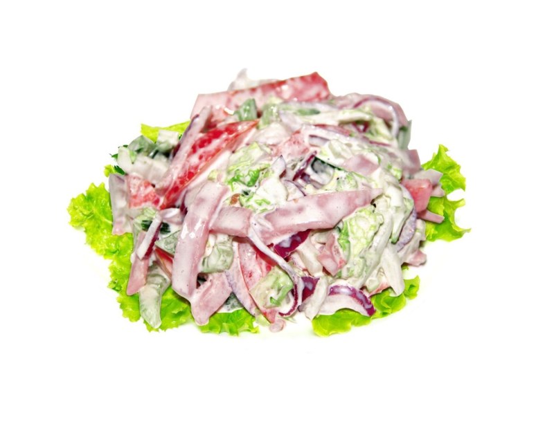 Салат с пекинской капустой и ветчиной