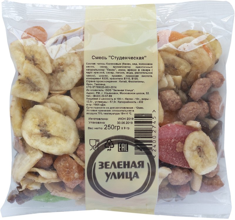 Энергетическая ценность орехов таблица