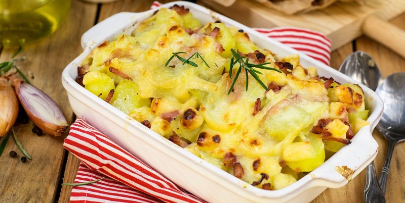 Запеканка из картошки кружочками