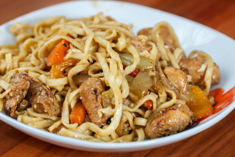 Лапша с мясом