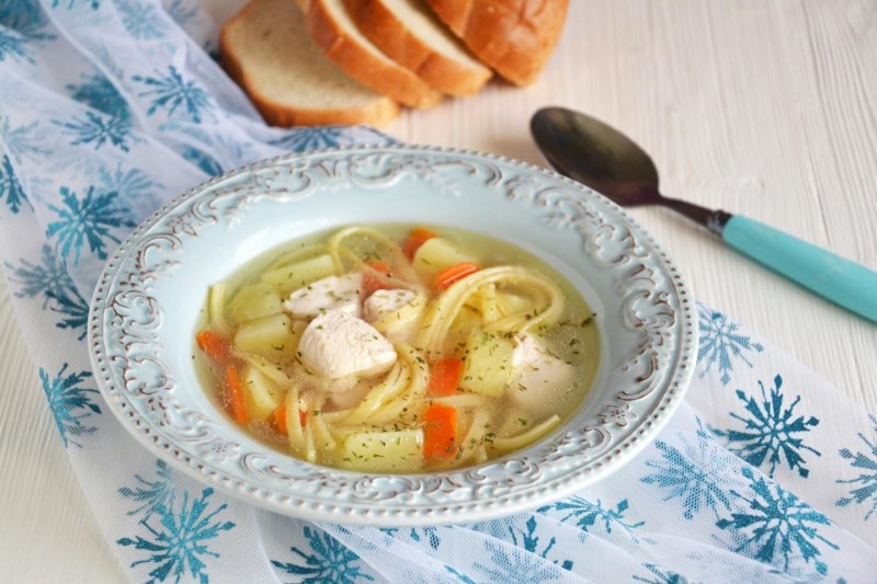 Суп с лапшой и картошкой