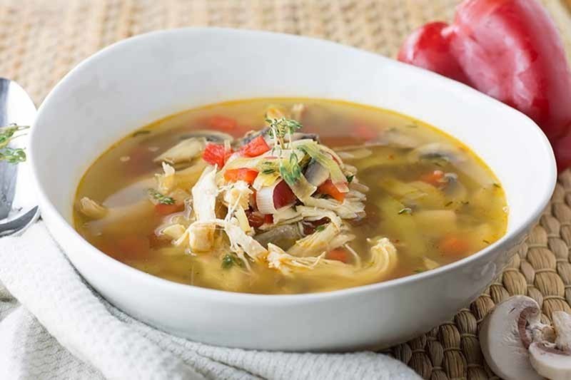 Китайский куриный суп