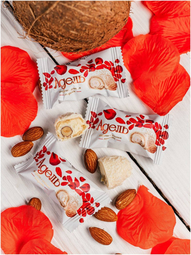 Конфеты Raffaello, с цельным миндальным орехом, в кокосовой обсыпке, 240 г