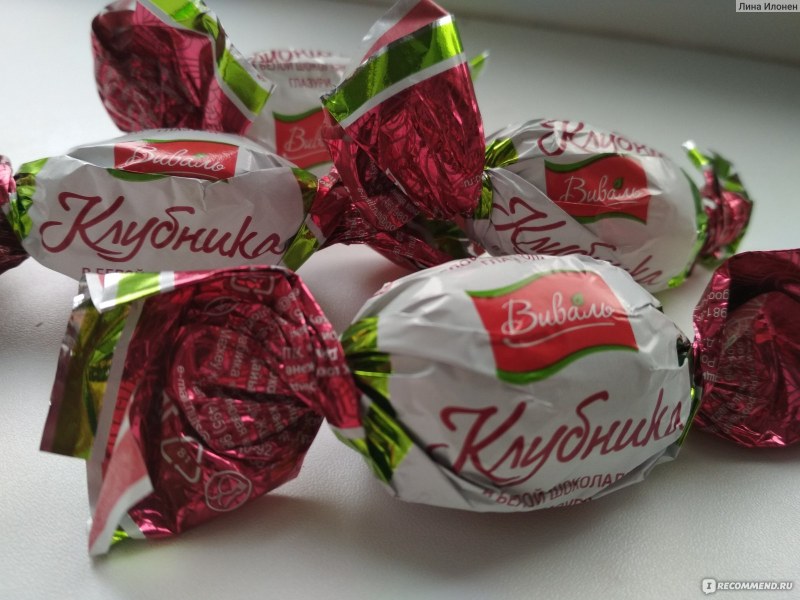 Клубника в белом шоколаде конфеты