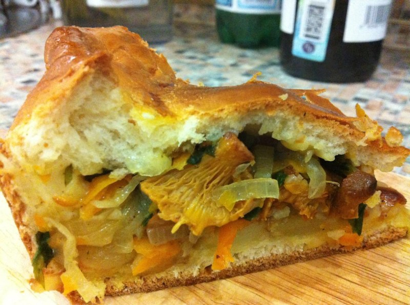 Пирожки с лисичками