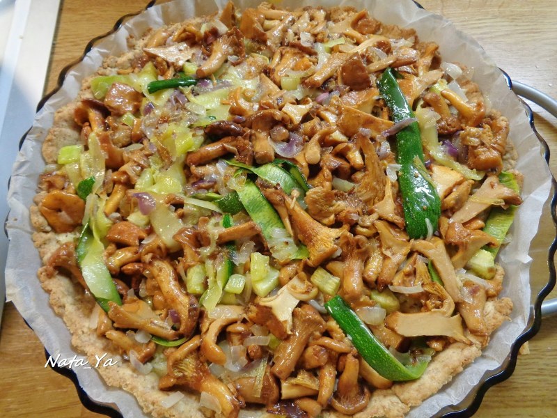 Ржаной тост с лисичками