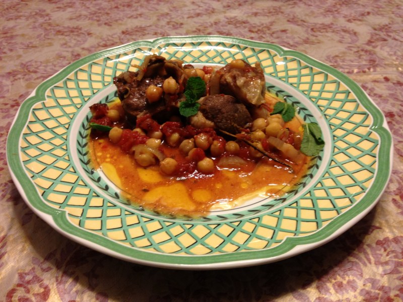 Нут с мясом
