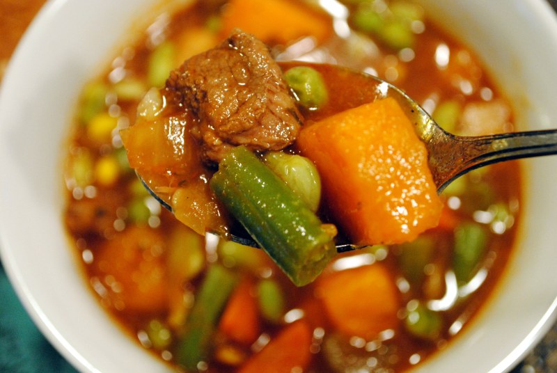 Рагу со стручковой фасолью и овощами