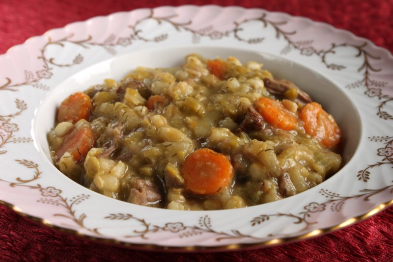 Гороховая каша с мясом