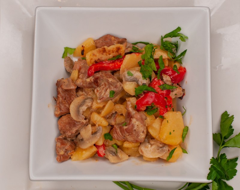 Тыква с картошкой