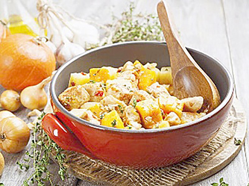 Курица с овощами