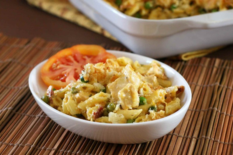 Запеканка с макаронами и овощами