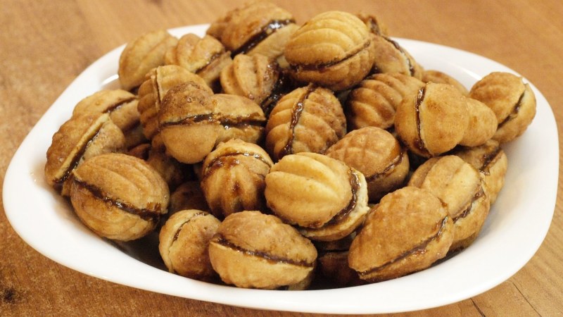Печенье мазурка с грецкими орехами