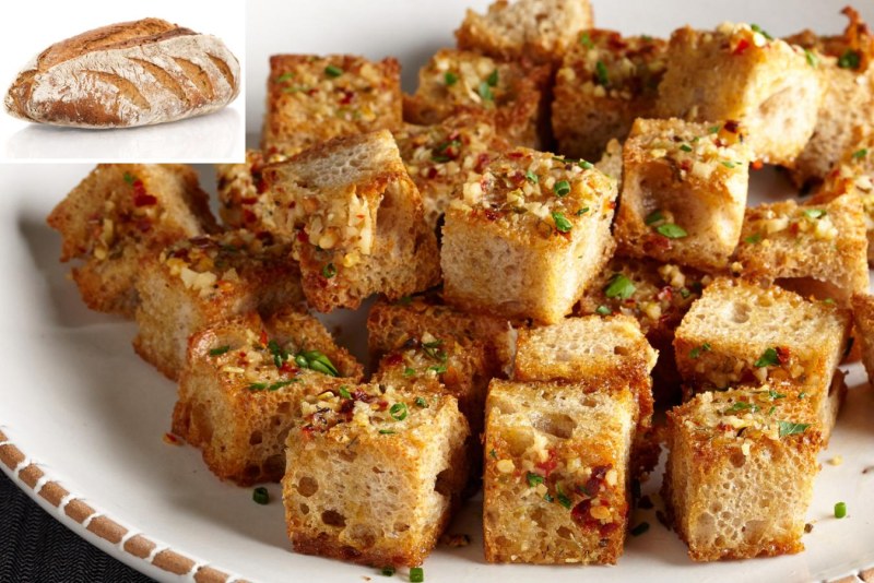 Гренки с чесноком