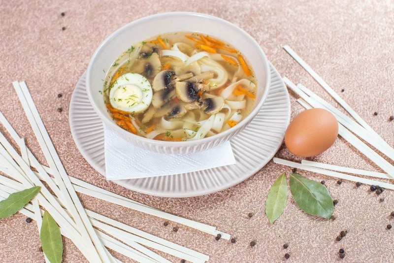 Курино грибной суп