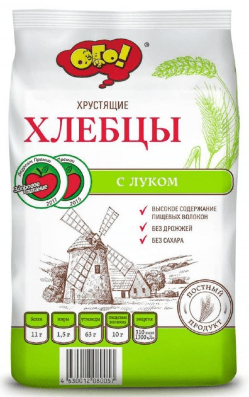 Хлебцы «ОГО!» С луком, 75 г