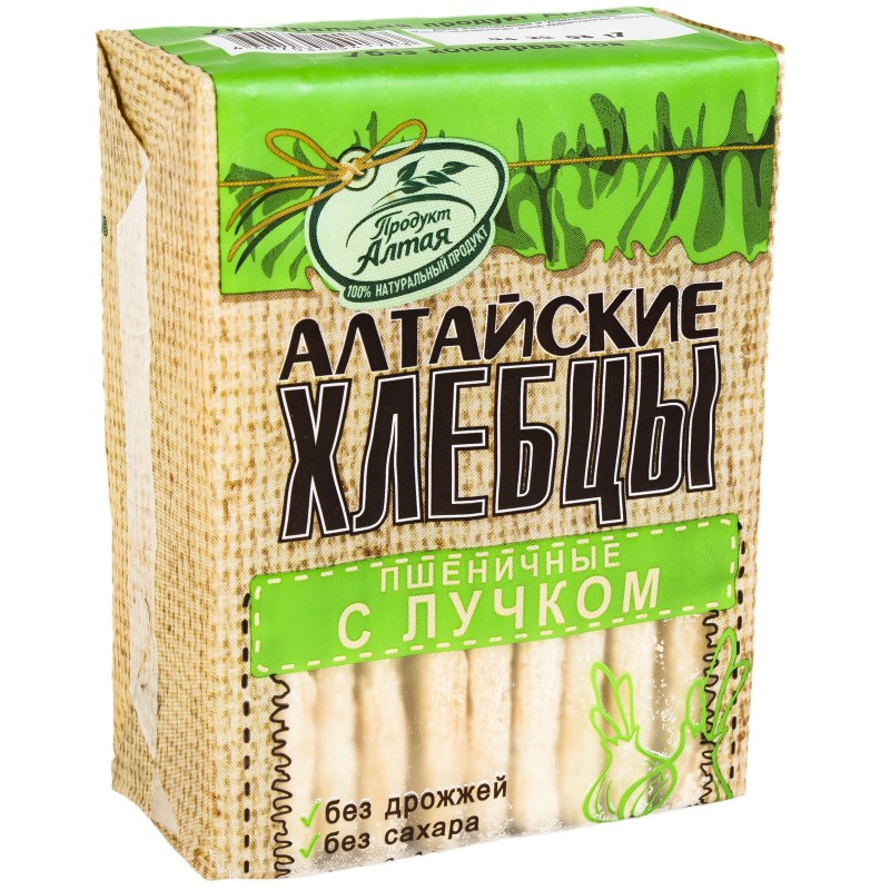 Хлебцы Алтайские с луком пшеничные 75гр.