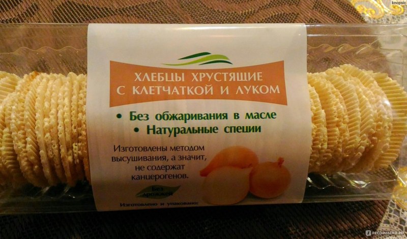 Хлебцы мультизлаковые хлебцы-молодцы с грибами и луком 100 г