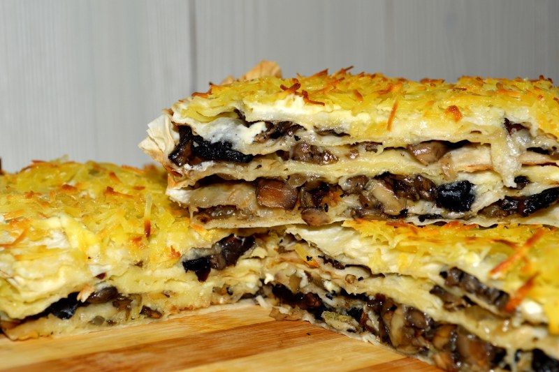 Закусочный торт из лаваша