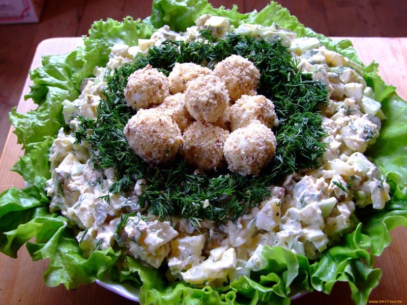 Салат гнездо кукушки