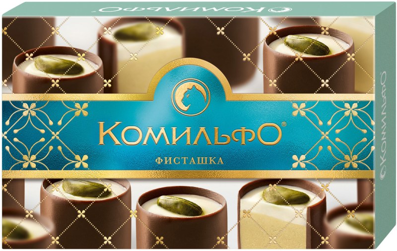 Конфеты Комильфо шоколадные фисташка 116г