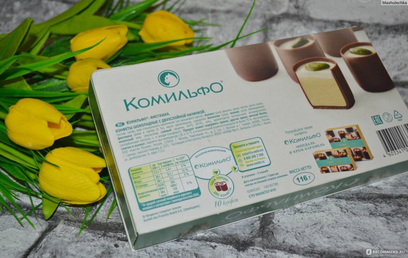 Конфеты с фисташковым вкусом
