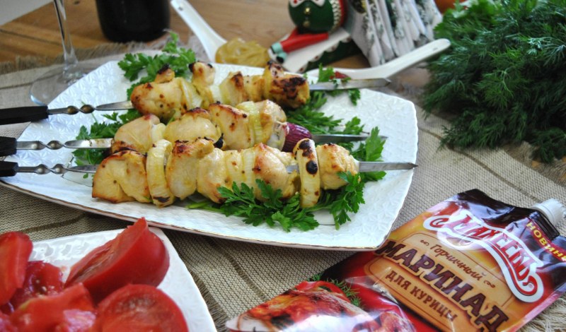 Мясо маринад вид сверху