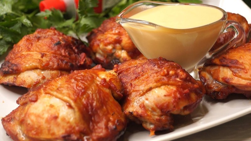 Куриный шашлык в горчичном маринаде