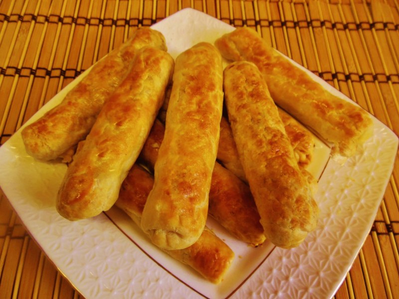 Слоёное бездрожжевое тесто на сковороде