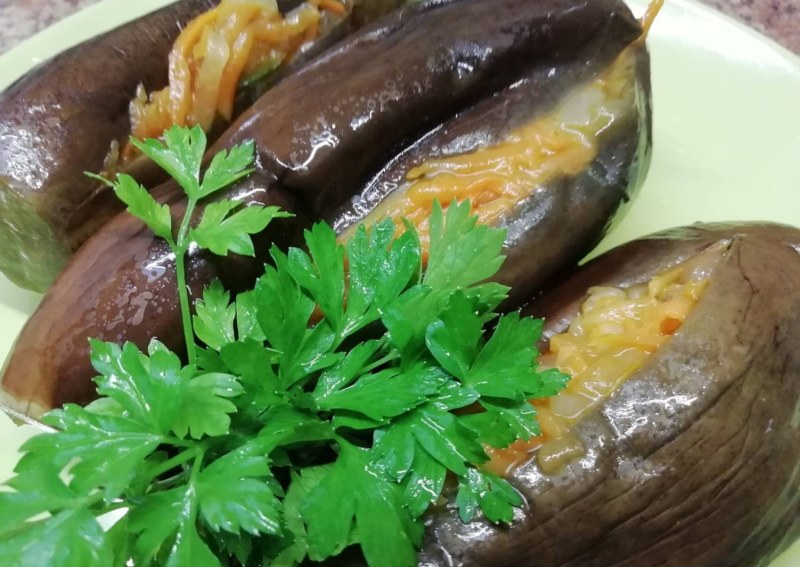 Квашеные баклажаны кружочками