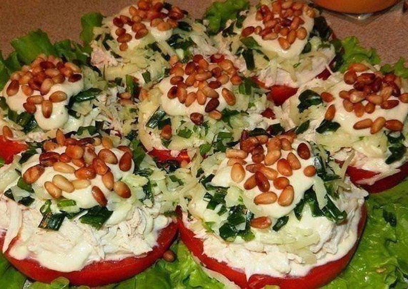 Салаты с кедровыми орешками на новый год