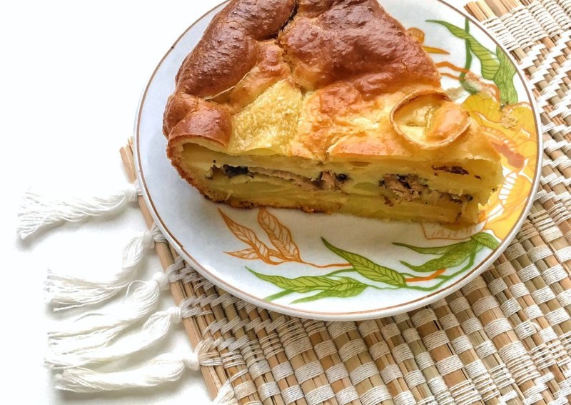 Заливной рыбный пирог
