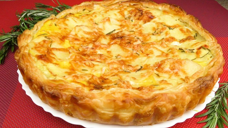 Открытые пироги с картошкой