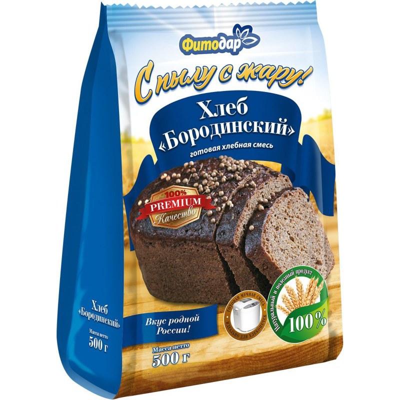 Хлеб печем дома "Бородинский" 500г